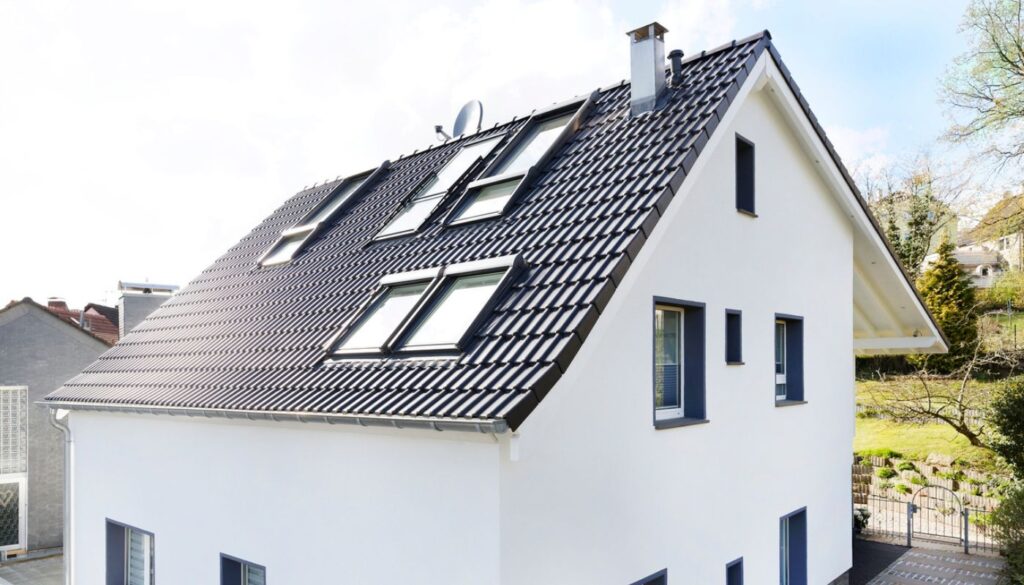 Dachówka ceramiczna w Legnicy na budynku